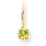 14k 5mm Peridot leverback earring XLB111PE