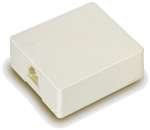 GE TL26101 Telephone Surface Mount Jack (Almond)