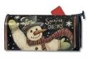 Vintage Snowman Seasons Greetings Magnetic Mailbox Cover