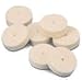 FELT WHEEL BUFFS 1" DIAMETER X 1/4" THICK SOFT BOX OF 24
