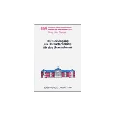 Der B�rsengang als Herausforderung f�r das Unternehmen