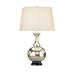 Harriet Silver Table Lamp with Hardback Shade by Robert Abbey 1856X