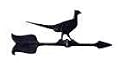 Whitehall Black 24" Pheasant Accent Weathervane - 00078