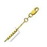 14k Yellow Gold 22 Inch X .8 mm Box Chain Necklace