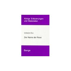 Der Name der Rose: K�nigs Erl�uterungen und Materialien, 00391.