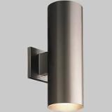 Progress Lighting Aluminum Cylinders White 5,, Two-Light Up/Down Wall Bracket - P5675-30