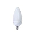 CANDELABRA BASE DECORATIVE CHANDELIER COMPACT FLUORESCENT LIGHT BULB 9 WATTS 27K WARM COLOR TONE ENERGY STAR CFL REPLACES INCANDESCENT BULBS