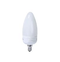 CANDELABRA BASE DECORATIVE CHANDELIER COMPACT FLUORESCENT LIGHT BULB 9 WATTS 27K WARM COLOR TONE ENERGY STAR CFL REPLACES INCANDESCENT BULBS