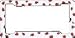 Lady Bugs License Plate Frame (Made of Plastic)