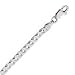 14k White Gold 18 Inch X 3.0 mm Curb Chain Necklace