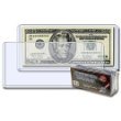 BCW 6.5 x 3 - Currency (Dollar Bill) Topload Holder - Pack of 25) - Currency and Coin Collecting Supplies