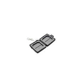 Mini Memory Card Hard Carrying Case with Keychain (Black) for Polaroid camcorder