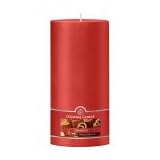 Pillar Colonial Candle Cinnamon Scented Red 6