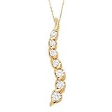 14kt. Gold, 1 ct. tw. Ladies Sirena Diamond Pendant