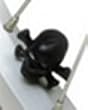 Skull and Crossbones Valve Cap Black