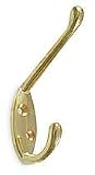 Battalion 1XNE1 Coat Hook, 2 Hook Ends, Brass
