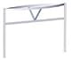 John Boos - Commercial Boat Shaped Table Mount Pot Rack 96L - 3/16 x 2in. Stainless Steel Flat Bar