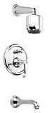 Jado Perlrand - Pressure Balance Tub and Shower with Curved Levers - 890/401 / 890/401/109 - colo/89