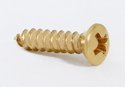 Pick Guard Screws (20 Pieces) Phillips Head, Gold, #4 x 1/2