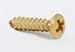 Pick Guard Screws (20 Pieces) Phillips Head, Gold, #4 x 1/2