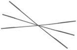 Delta 40-610 5-Inch Scroll Saw Blades, Reverse Tooth, 9.5 Teeth per Inch (12-Pack)