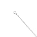 14K White Gold Sparkling Singapore Bracelet - 7.50 inches