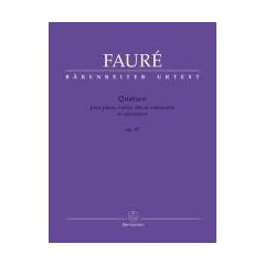 Quatuor pour piano, violon, alto et violoncelle op. 45: Partitur mit Stimmen. B�renreiter-Urtext; erste wissenschaftlich-kritische Ausgabe zentraler ... auf der Basis der Faur�-Gesamtausgabe