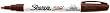 Sharpie Paint Marker Pen Oil Base Fine Point, Brown Box of 12