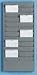 Buddy Products 801-1 Adjustable 11- Or 22-Pocket Time Card Rack, Textured Steel, Gray