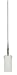 Nuvo Lighting 60/3864 Jet Mini Pendant with Frosted Glass, Polished Chrome