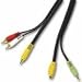 Cables To Go 27993 Value Series S-Video Audio to 3 RCA Type Adapter Cable (25 Feet, Black)