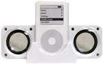 Cellular Innovations Portable Foldable Speakers for iPod (White)