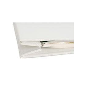Pina Zangaro Bex 8.5 x 11 Presentation Book, Screwpost Portfolio Cover, Landscape, White