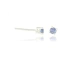 Tanzanite Sterling Silver Earrings