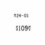 Pricemarker Removable Label, Fluorescent Red, Two-Line, 5/8 x 3/4, 3 Rolls