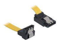 DELOCK Kabel SATA  10cm gelb ob/un Metall Preisvergleich