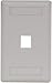IFP11OW - Hubbell 1-Port Rear-Loading Single-Gange Faceplate, Office White, Pack of 5