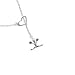 Cheerleader - Splits Heart Lariat Charm Necklace [Jewelry]
