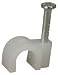 Kitchen & Housewares : CR70 round cable clips 7.0mmØ, white - box of 100