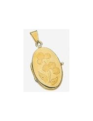 37mm X 17mm 14k Fancy Oval Locket