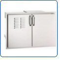 Fire Magic Aurora Stainless Double Access Door With Dual Drawer, Trash Tray & Louvers