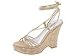 CARLOS BY CARLOS SANTANA Women's Webbed (Dull Gold Leather 10.0 M)