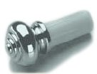 Hafele 522.03.237 Polished Chrome Profile-Style Decorative Plug-In End Cap for Countertop Rail Syst
