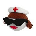 Nurse with Brunette Hair Antenna Ball Topper