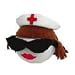 Nurse with Brunette Hair Antenna Ball Topper