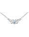Kit Heath Celtic Double Trinity Knot & Blue Topaz Necklace
