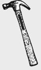Vaughan Bushnell Wood Handle Hammers: 10oz LITTLE PRO