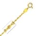 10k Yellow Gold 16 Inch X 1.3 mm Rope Chain Necklace - O Ring Clasp