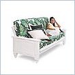 Lifestyle Solutions Fashion Hardwood Country Cottage Futon Frame in White In Full Size