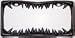 Shark Tooth License Plate Frame (Black Plated Metal)